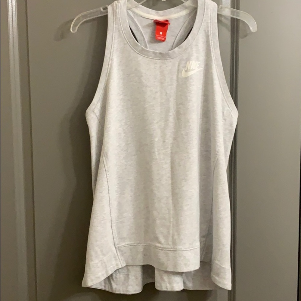 Nike racerback flowy hem tank.  Size L.